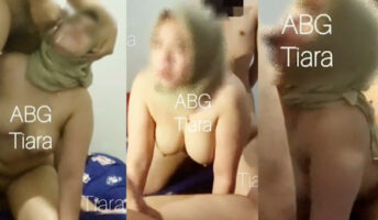 Mamih Tiara Jilbab Ngewe Threesome Desah Enak Viral