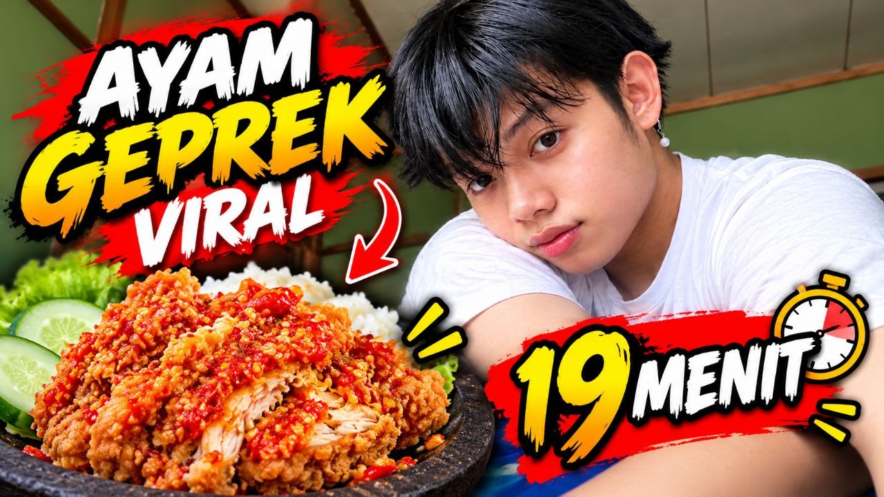 video ayam geprek viral jepang 19 menit